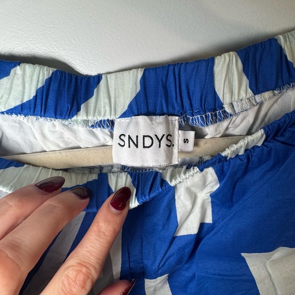 SNDYS heather cotton short in blue - Picture 4 of 5